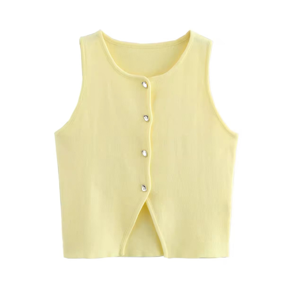 GILET IN MAGLIA CON BOTTONI