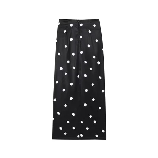 JUPE LONGUE À POIS