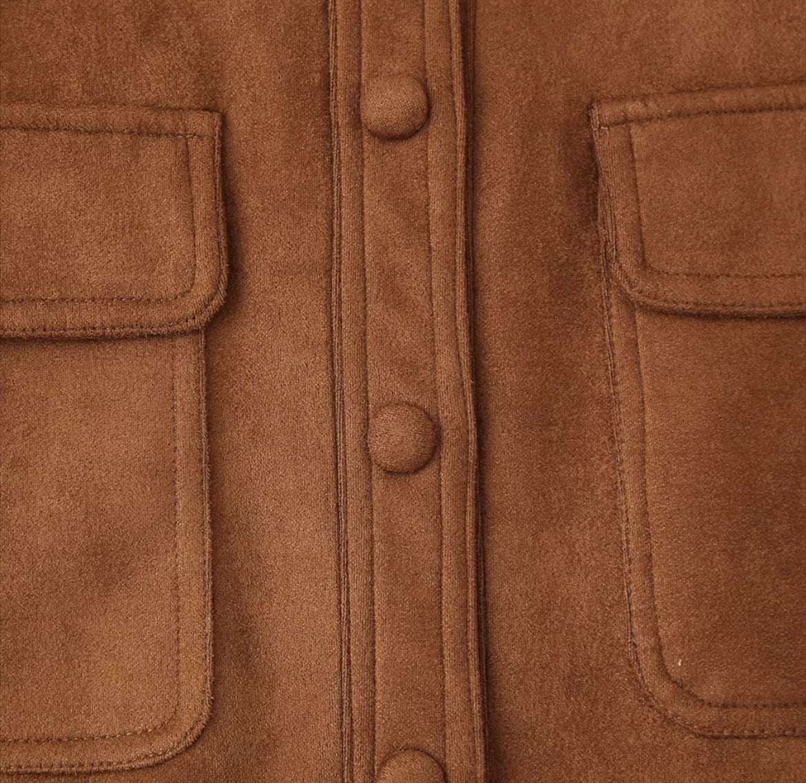 VESTE EN CUIR PU SUÉDÉ
