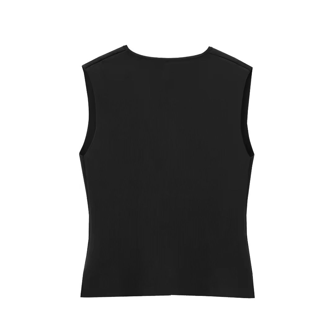 GILET SENZA MANICHE IN MAGLIA