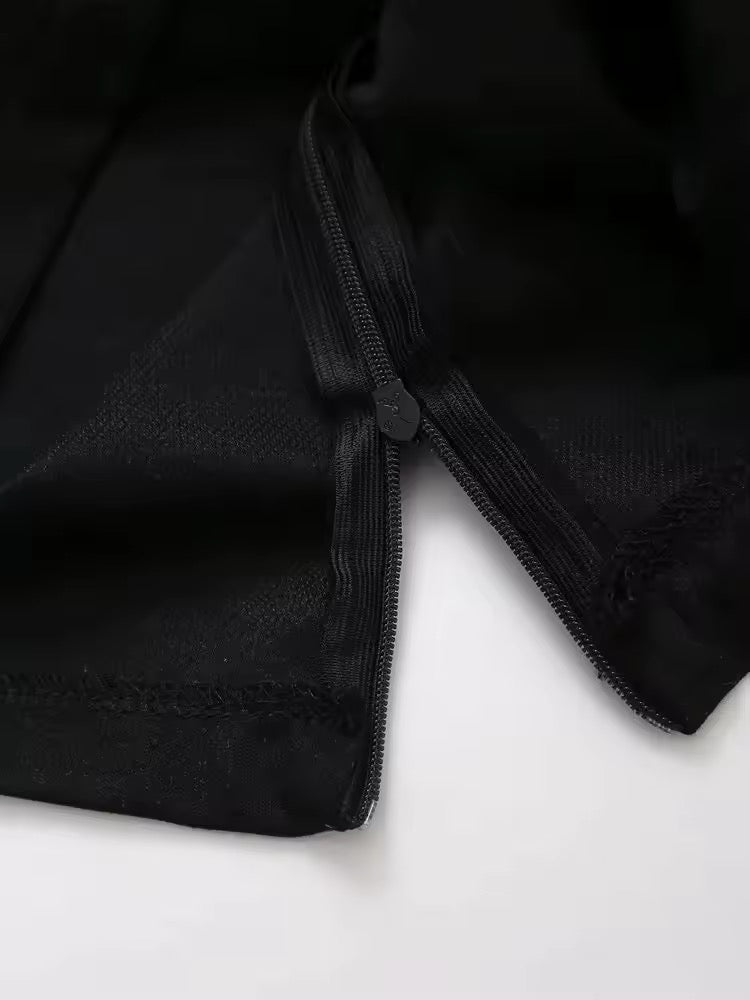 Jogging ample à taille élastique blanc minimaliste