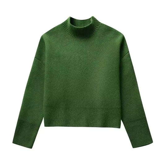 Pull en tricot avec col montant