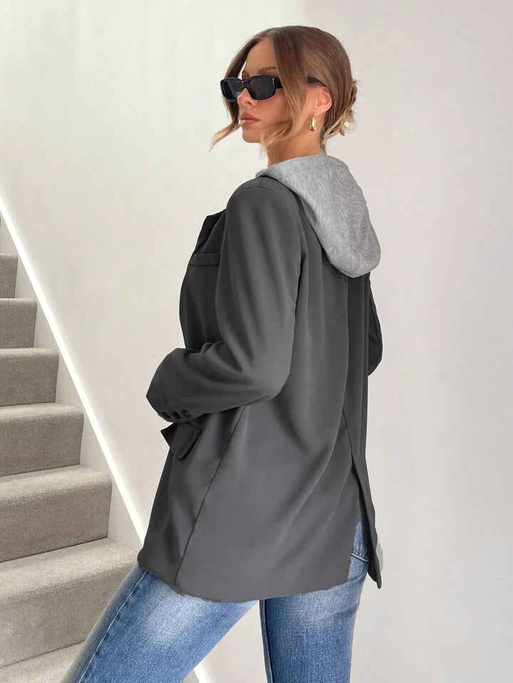 BLAZER AVEC DOUBLURE EFFET SWEAT