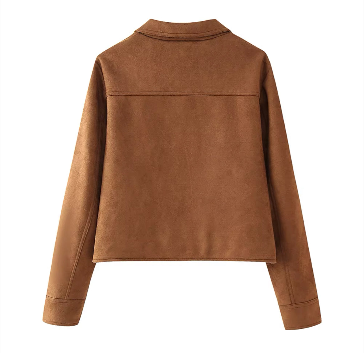 VESTE EN CUIR PU SUÉDÉ