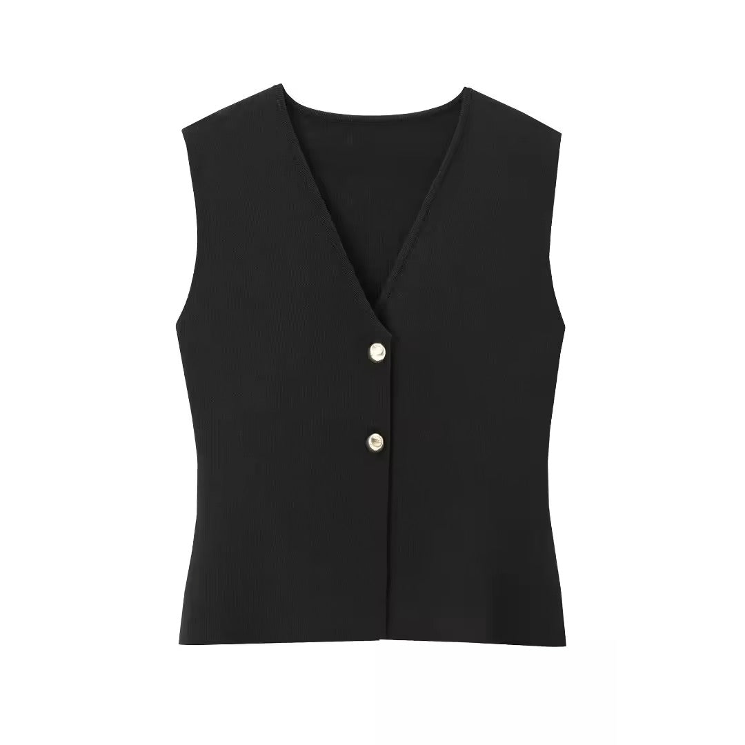 GILET SENZA MANICHE IN MAGLIA