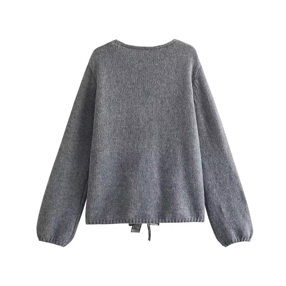 Sequined knitted cardigan • Women