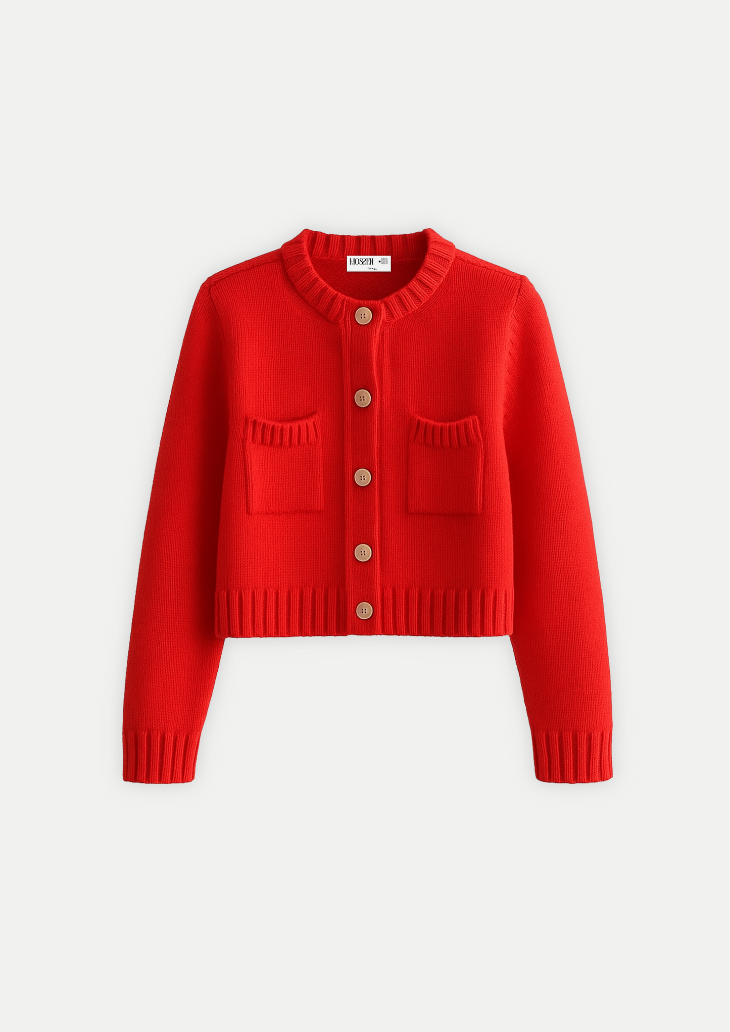 Red knitted jacket • Women