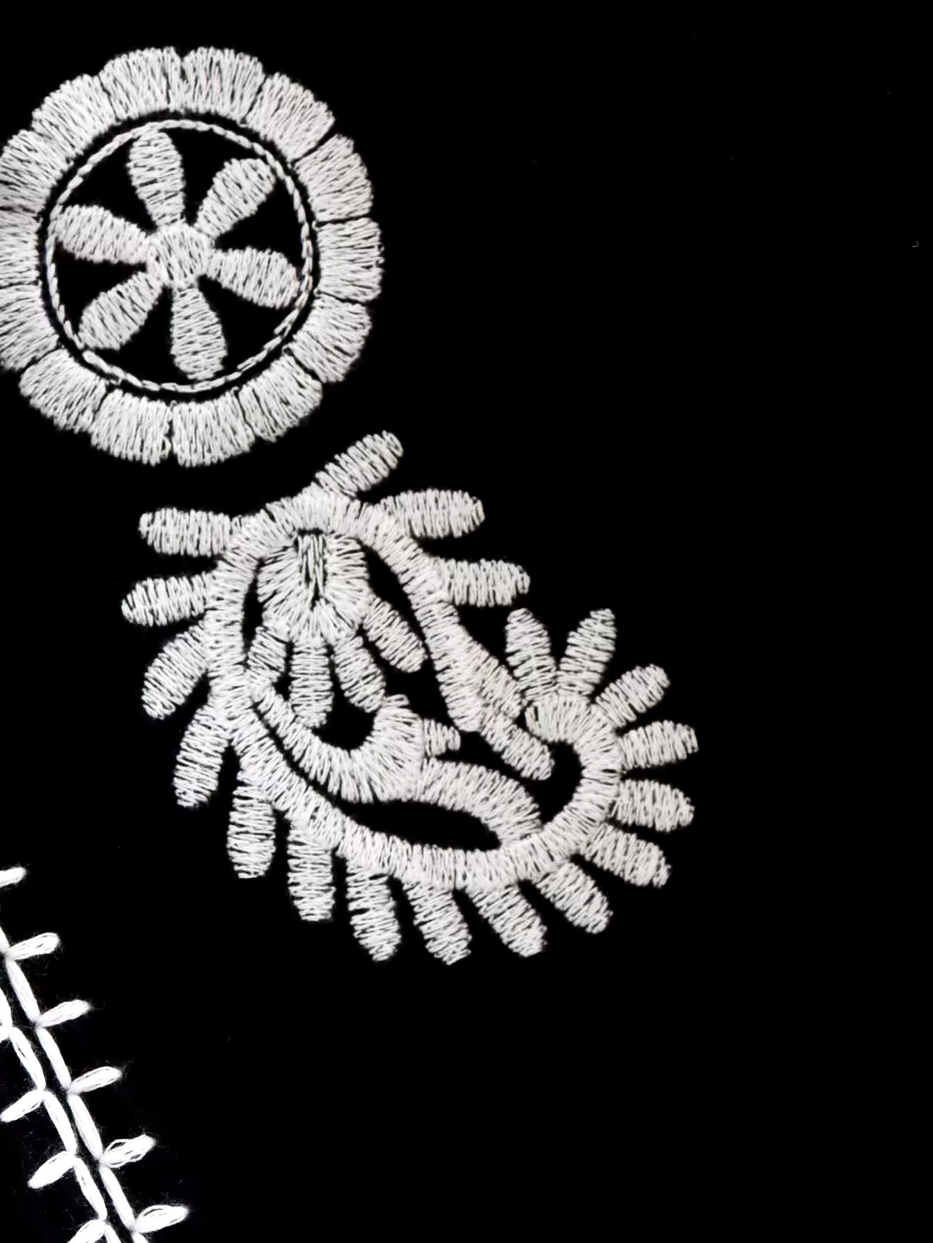 BLUSA CON RICAMI FLOREALI