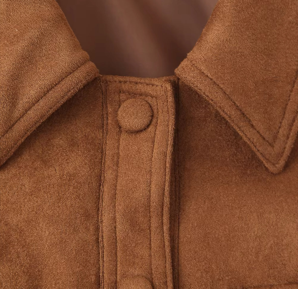 VESTE EN CUIR PU SUÉDÉ