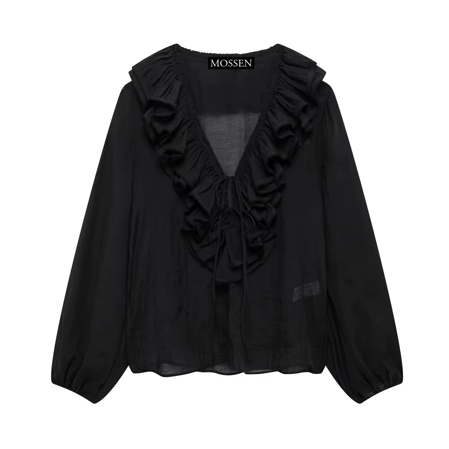 CHEMISE MOUSSELINE À VOLANTS