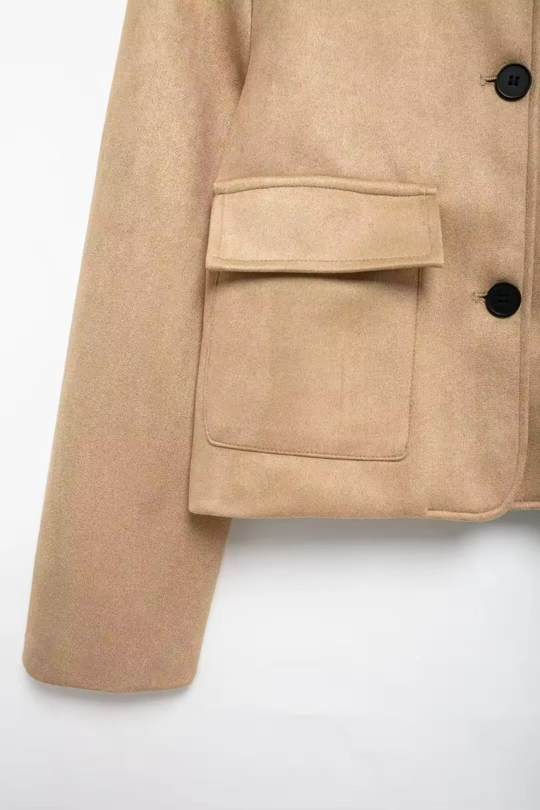 VESTE MOUSSELINE À POCHES CARRÉES