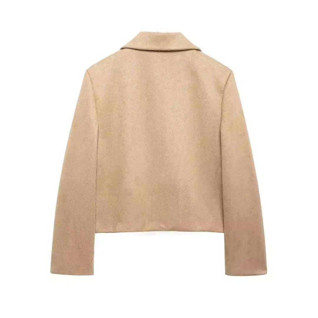 VESTE MOUSSELINE À POCHES CARRÉES