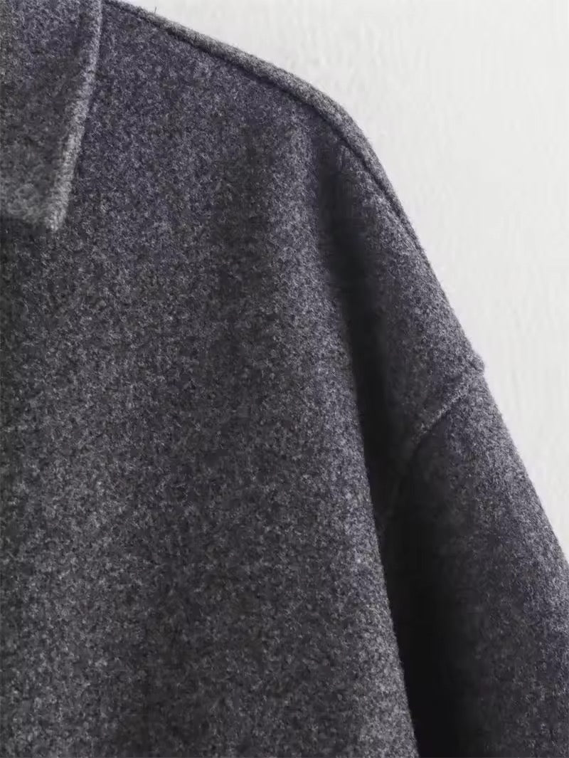 VESTE ZIPPÉE À COL REVERS