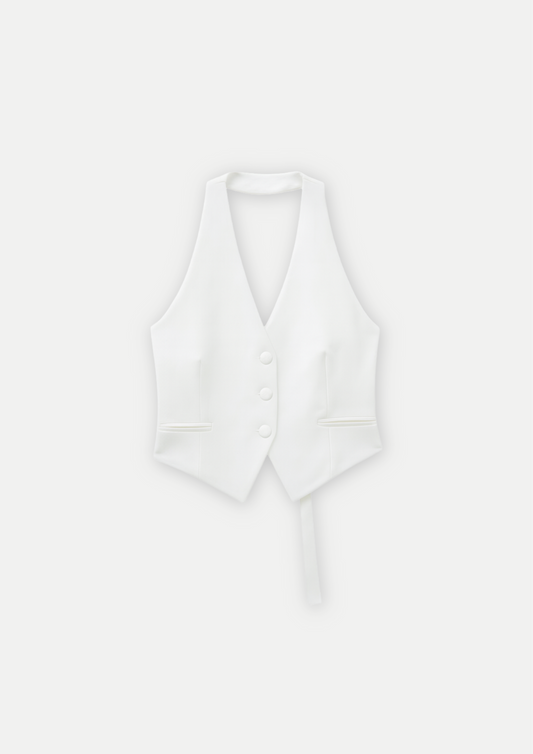 GILET AJUSTÉ AVEC DÉCOLLETÉ PLONGEANT