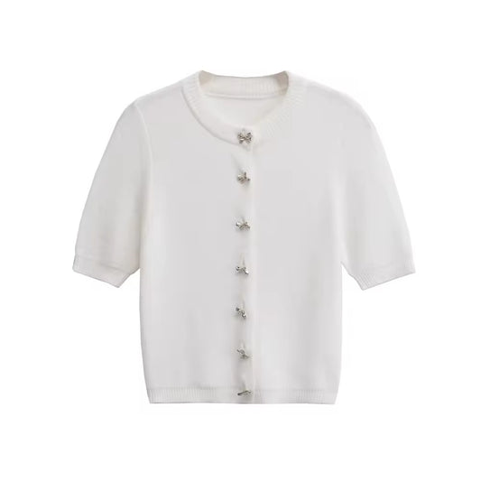 CARDIGAN CON PAPILLON E BOTTONI