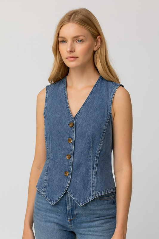 GILET EN JEAN