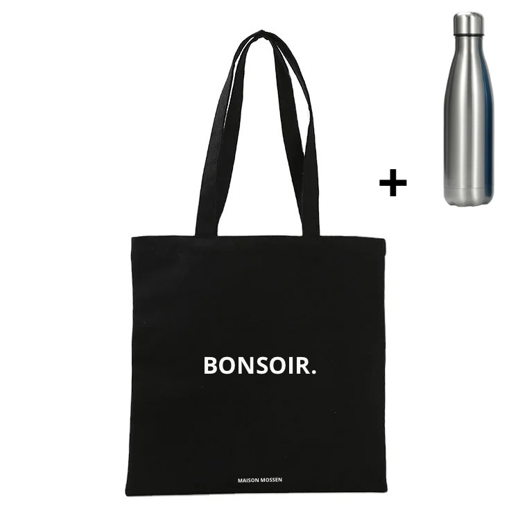 Tote bag + stainless steel water bottle