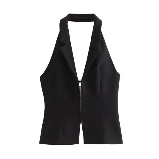 TOP COL TAILLEUR DOS NU
