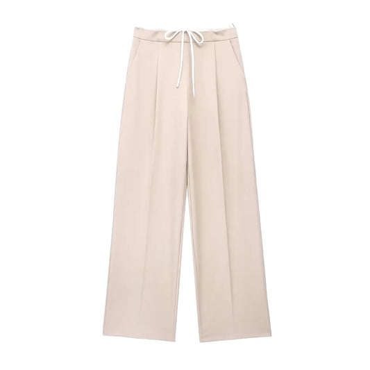 PANTALON À JAMBES LARGES