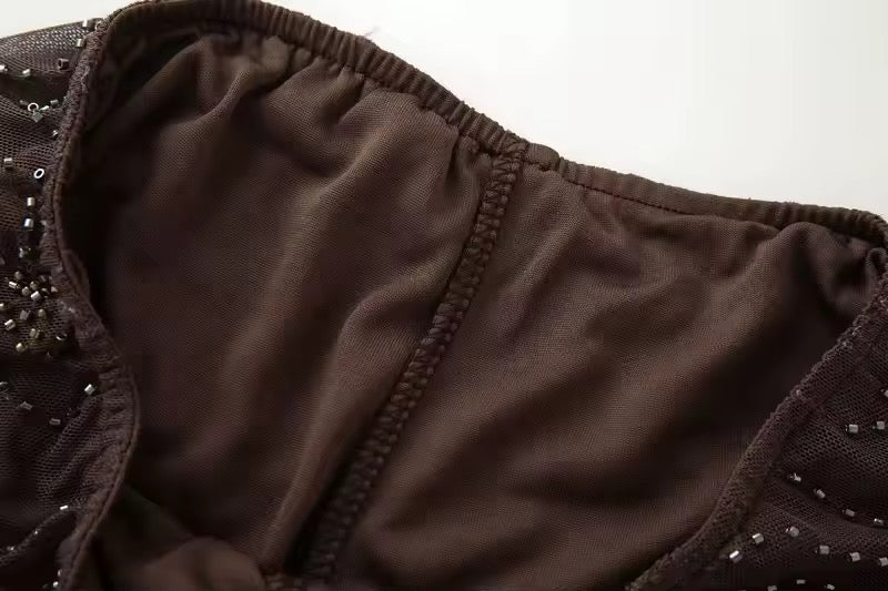 PANTALON BRODÉ À MOTIFS ÉTOILÉS