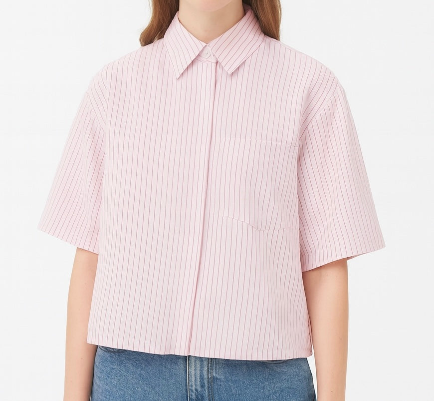 CHEMISE STRUCTURÉE MANCHES COURTES