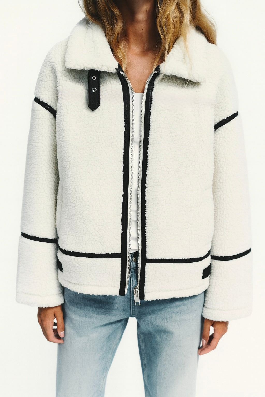 CAPPOTTO EFFETTO LANA GESSO