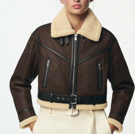 Cappotto vintage in ecopelle