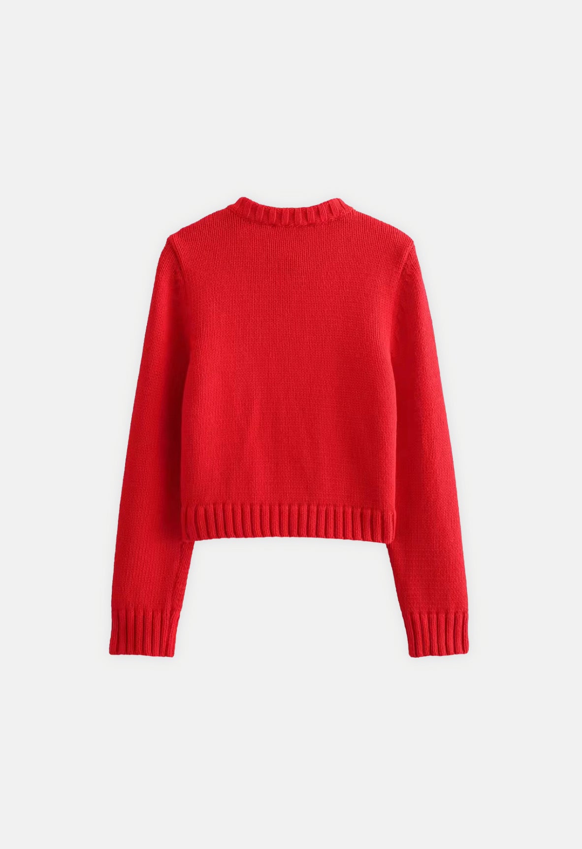 Red knitted jacket • Women
