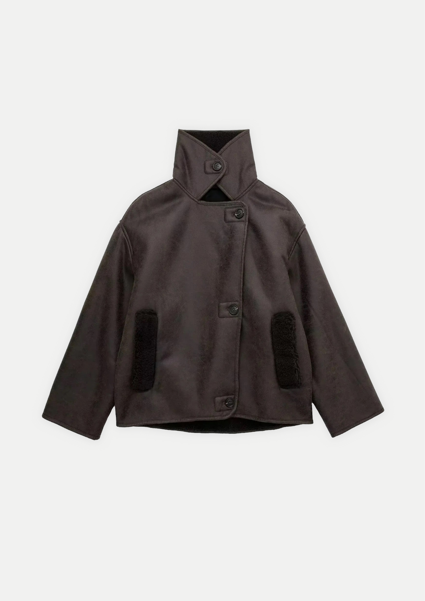 Giacca in pelle PU vintage • Donna
