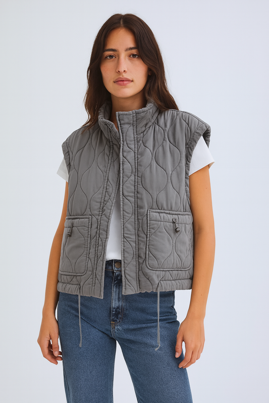 GILET TRAPUNTATO SENZA MANICHE