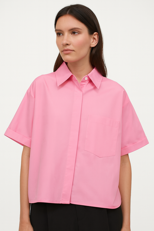 CHEMISE STRUCTURÉE MANCHES COURTES