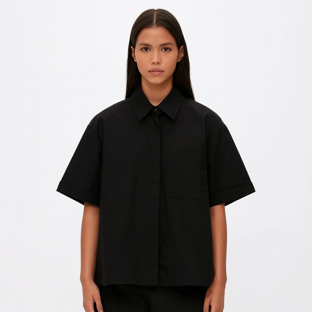 CHEMISE STRUCTURÉE MANCHES COURTES