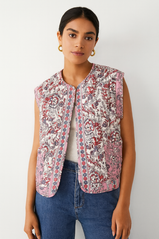 CARDIGAN MOTIF FLORAL
