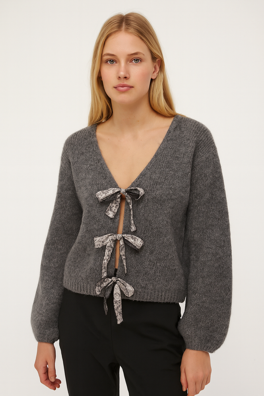 Cardigan en tricot a paillettes • Femme
