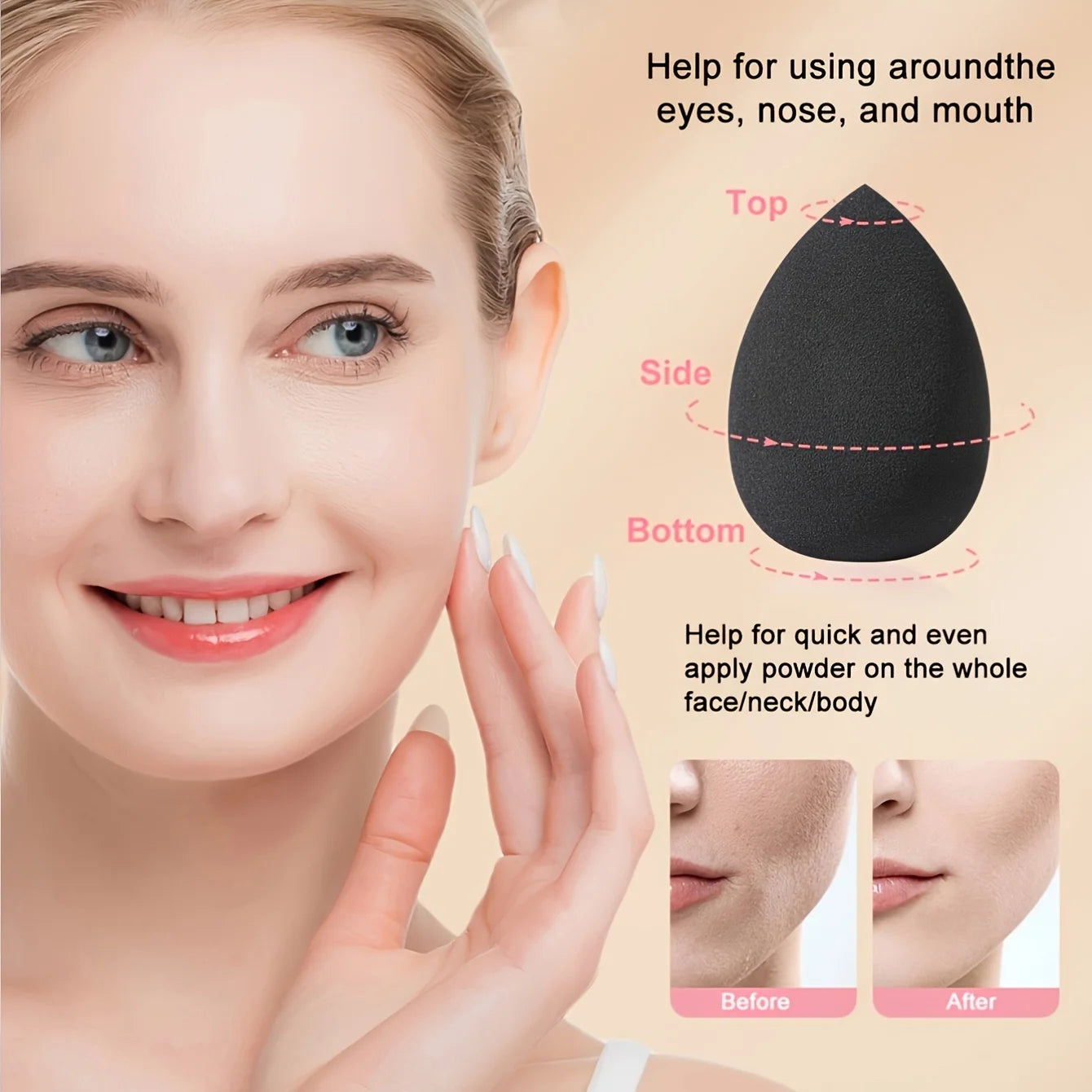 Set of 12 Makeup Sponges – Zero Flaw Complexion