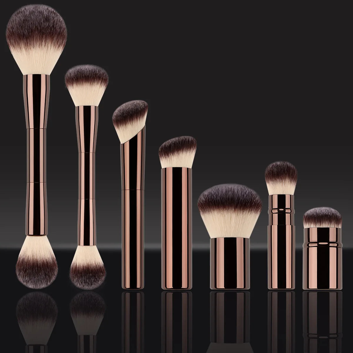 Set di pennelli per trucco versatile